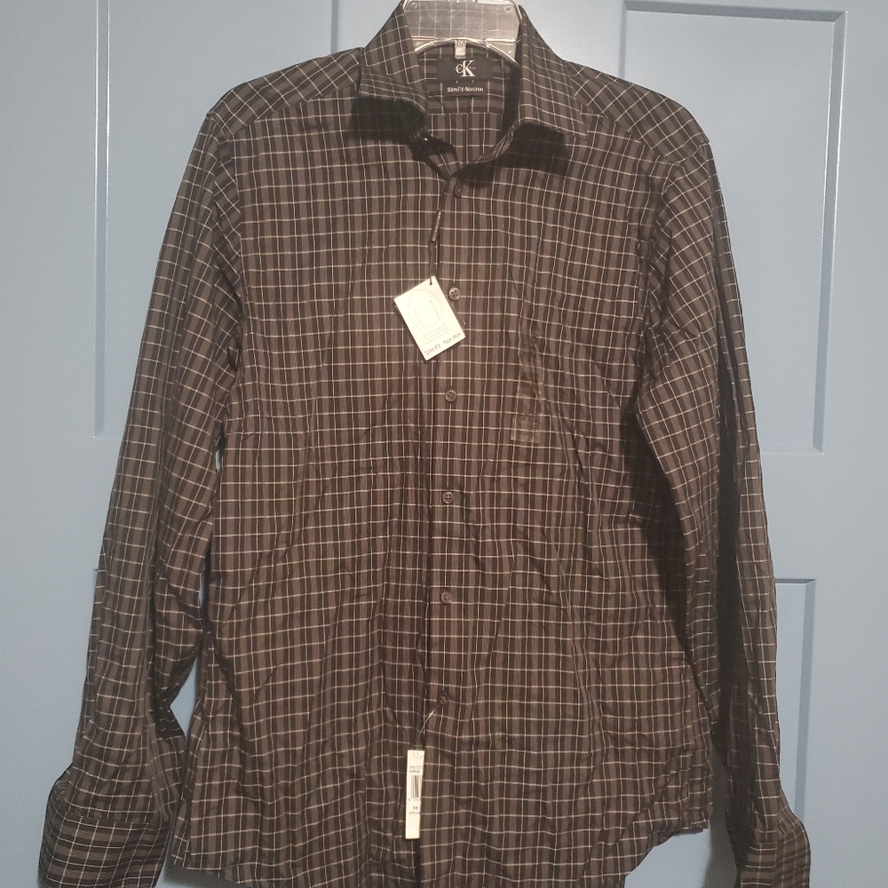 Calvin klein slim fit non iron dress shirt